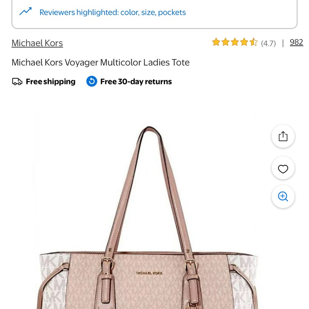 Michael Kors Multicolor Voyager Tote